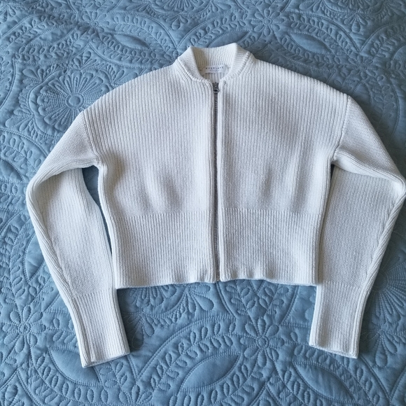 Everlane Sweaters - Everlane Cropped Zipped Cardigan/ Bomber